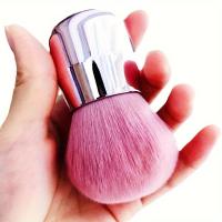 Cepillo De Maquillaje Para Viaje Compatible Con Fundación Rubor Bronzador Y Polvo Material De Aluminio Tamaño Compacto Para Uso En El Vuelo 1 Pieza - details 0