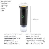 Máquina De Café Espresso Portátil 3 En 1 Eléctrica Sin Cable Capaz De Triturar Cápsulas Ideal Para Viajes Y Camping - details 1