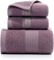 Juego de 3 toallas de Mano para baño, toallas absorbentes suaves de Algodón para baño, toallas de Spa, toalla de 34*74cm, Toalla de baño 70*140cm - details 2