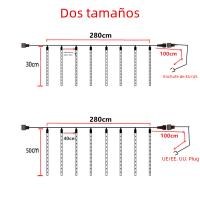 Luces De Cadenas LED Para Decoración De Navidad Y Bodas Meteorito De Show Fuente De Alimentación 220V Sin Control Remoto - details 6