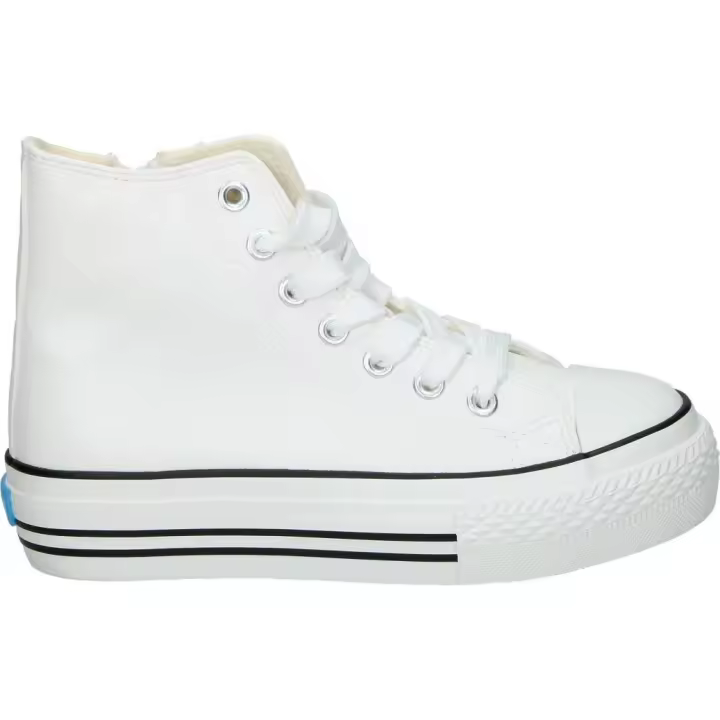 MTNG | Zapatillas Altas Mustang Bigger para Niña – Deportivas en Color Blanco – Sneakers con Cordones y Cremallera – Con Plataforma – Poliéster – Versátiles – Veganas – Modelo 81194 - 1