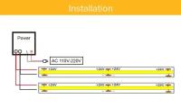 Tira De LED COB Ultrafina 8MM 12V 24V Con Conector DC Luz De Alambre Dimmable Iluminación Lineal De Alta Densidad Lámpara De Decoración Para Sala De Estar - details 10