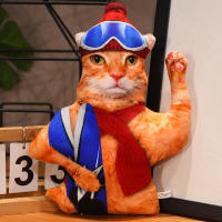 Cojín De Peluche Divertido Y Lindo De Gato 30cm Juguete De Peluche Coleccionable Para Niños Regalo De Cumpleaños O Festividades Estilo Diverso - details 10