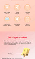 Interruptores Mecánicos Outemu Silent Peach V3 Lubed Silent Lemon V3 Para Teclado Lineal Tactile 5Pin Hot Swap PA66 Pre Lubed POM - details 2