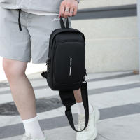 Bolso De Hombro Para Hombre Con USB Multifuncional Antirrobo Cruzado Viaje Sling Bolsa De Pecho Estilo Casual Tote Unisex - details 4