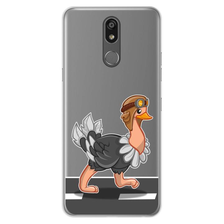 Funda Gel Transparente Para Motorola Moto G 5G Plus Diseño Avestruz