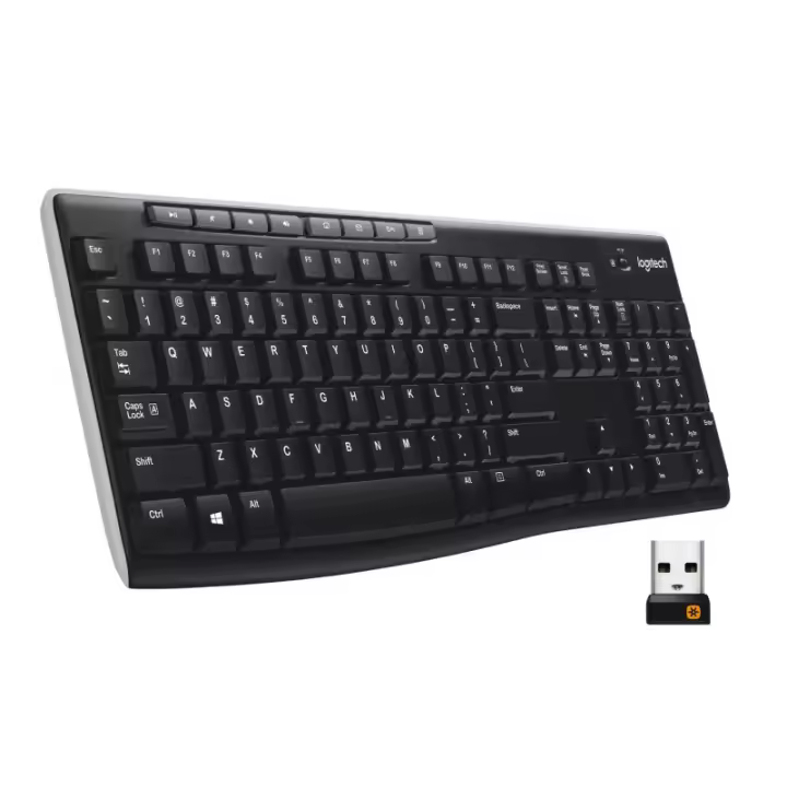 Logitech K270 Teclado Inalámbrico con Teclado Numérico y Teclas Multimedia - 1