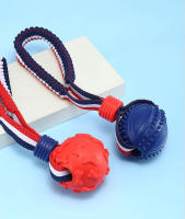 Juguete Para Perros Interactivo Con Correa Bola De Limpieza Dental Resistente Mordedor Para Pequeños Y Grandes Perros Juguetes De Entrenamiento Para Puppies - details 7