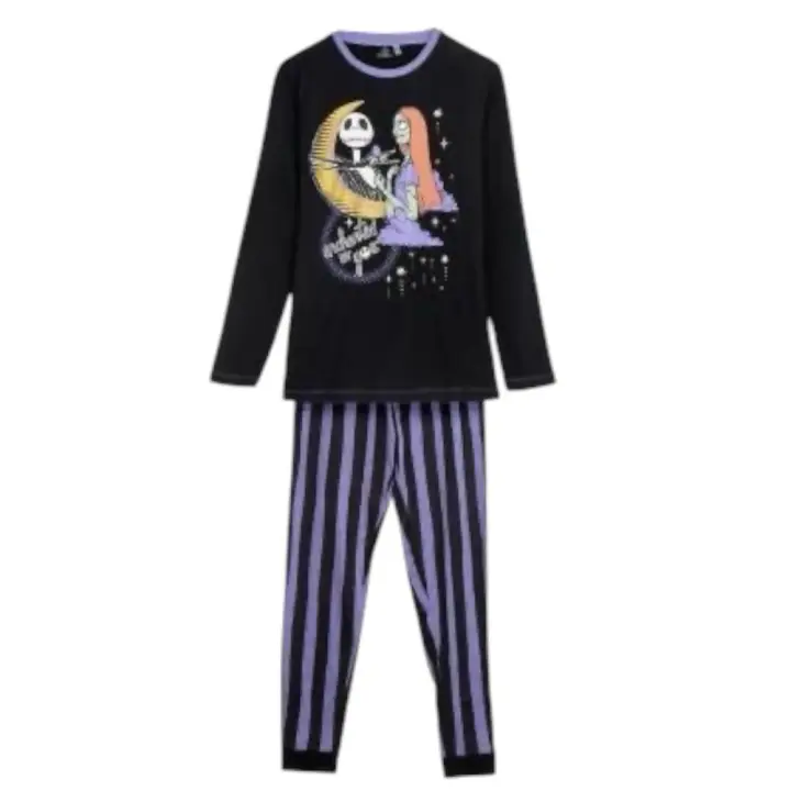 "Pijama Mujer Pesadilla Antes de Navidad 100% Algodón - XS a XL - Oficial Cerda Group" - 1