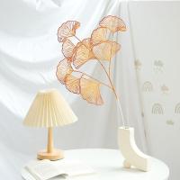 Hoja De Ginkgo Artificial Simulación De Hoja De Ventilador 1Pcs Para Decoración De Bodas Y Hogar Accesorios De Fiesta - details 8
