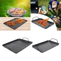 Plato De Barbacoa Con Manos a Prueba De Adherencia Para Asar Y Cocinar Al Aire Libre Y Interior Plataforma De Sazón Nonstick Para Camping - details 1