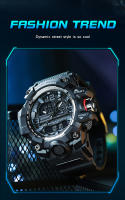 Reloj Deportivo De Lujo SANDA G-Style Militar LED Digital Para Hombre Resistente Al Agua Cuarzo Reloj De Pulsera Con Pantalla Analógica Y Digital - details 13