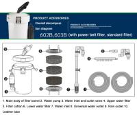 Filtro Externo Para Acuario SUNSUN HW-602B HW-603B Super Silencioso 6W 400L/H Sistema De Filtro Exterior Para Tanque De Peces - details 8