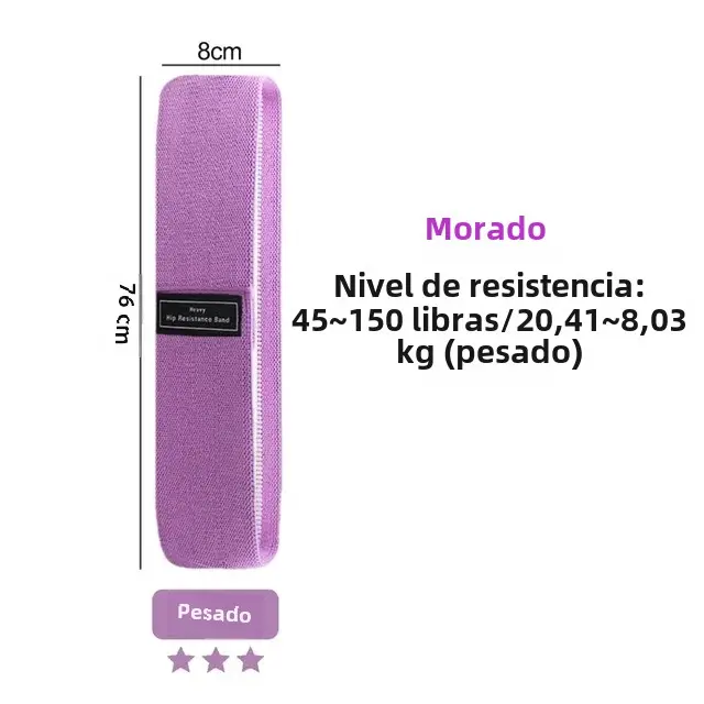 Banda De Resistencia Para Yoga Y Pilates Elasticidad Ajustable Para Entrenamiento De Hips Y Piernas Equipo De Gimnasio Para Ejercicios En Casa - 1