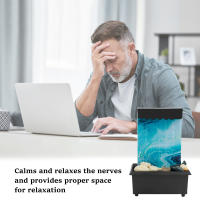 Fuente De Escritorio Decorativa Con Paisaje De Agua Atracción De Riqueza Relajante Para Meditación Zen Adorno De Arte Para Oficina Hogar Y Dormitorio - details 3