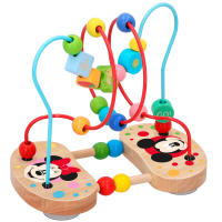 WOOMAX - Laberinto de madera Disney Baby 3D 18,5 cm, recorrido de cuentas, Mickey y Minnie, juguete educativo, juega y aprende, juego para bebés +18 meses - details 0