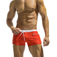 Shorts De Baño Sexy Para Hombres Quick Drying Swimwear Transpirable Deporte Surf Zwembroek Sunga Board Shorts Material Poliéster Y Spandex - details 24