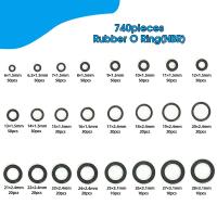 Kit De 740 Piezas De Anillos De Borracha Para Sellado Nitrilo NBR Tamaños Diversos Aros De Goma Para Reparación Automotriz Y Plomería - details 3