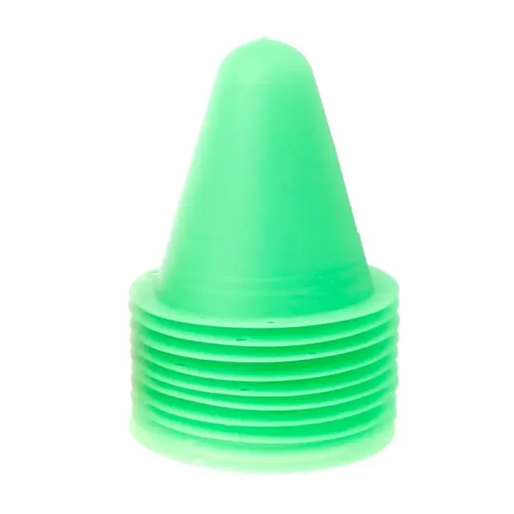 10 Pcs Conos De Marcado De Fútbol Cup Marker Slalom Roller Skate Pila Equipo De Entrenamiento De Fútbol Material PVC - 1