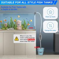 Nueva Máquina De Cambio De Agua Para Acuario Limpiador De Arena Y Grava Sifón De Vacío Para Tanque De Peces Material Plástico - details 2