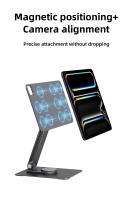 Colorii Soporte De Aluminio Plegable Para iPad pro 11/13 Pulgadas M4(2024) Con Carga Magnética Montaje Para Tableta - details 2