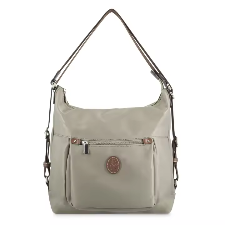Bolso convertible en mochila fabricado en nylon y piel vacuno El Potro - 1