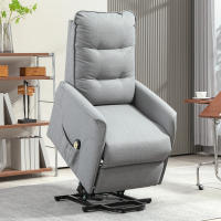 Silla TV con Ayuda vertical Chaise longue Eléctrica, reclinable, Silla TV con Mando a Distancia, bolsos laterales, Muelles ensacados y ropa de Cama Adecuado para Salas de estar, hasta 150 kg de peso, Gris - details 0