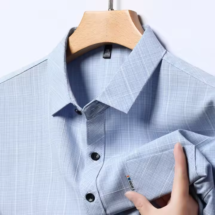 Camisa De Verano Para Hombre Casual Con Mangas Cortas Y Estampado Resistente a Arrugas Cómoda Versátil Para Todas Las Estaciones - 1