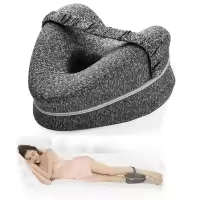 Cojín de Pierna de Algodón de Memoria Corporal Almohada de Espuma para Dormir Ortopédica para Alivio del Dolor Cojín de Muslo para Relajación Masajea - details 0