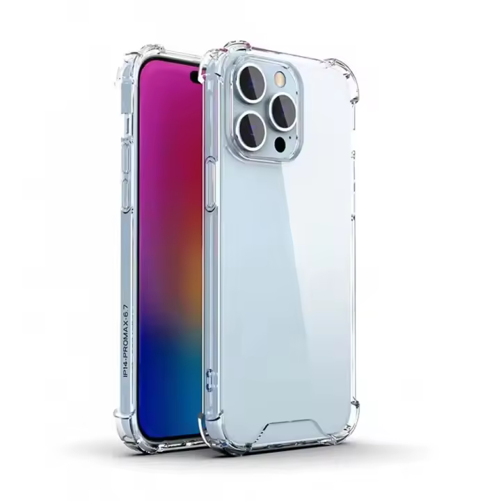 Funda Tecnodual para Iphone 14 móvil Transparente Alta Calidad Esquinas Reforzadas Gel Silicona Protección en Cámara - 1