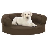 vidaXL Colchón de Cama de Perro Ergonómico Aspecto Lino 60x42cm Sofás Color Marrón,  Gris,  Gris oscuro y mas - details 0
