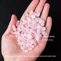 Piedras Naturales De Rosa 100g Bolsa Especímenes De Cristal De Apatita Piedra Decorativa Para Acuarios Y Mineralogía - details 1
