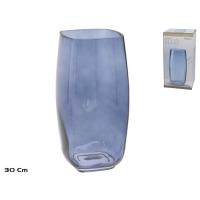 "GISSED - Jarrón Decorativo de Vidrio en Color Azul Translúcido – Diseño Moderno y Elegante con Forma Cuadrada – Ideal para Centros de Mesa, Salas, Oficinas y Eventos – Compatible con Flores Naturales, Secas y Artificiales – Material Resistente y Sofi - details 0