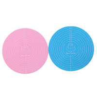 Alfombrilla De Silicona Multifuncional Para Cocinar Y Hornear 2023 Accesorio De Cocina Redondo Eco-amigable En Colores Fresa Y Azul Cepillo Para Pasteles Herramienta De Pastelería - details 1