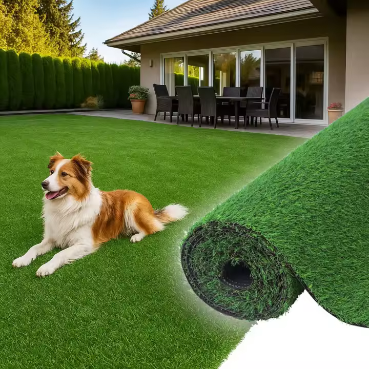 Rollo de Césped Artificial Barato exterior jardín terraza mascotas 20mm - [Ancho 1m x10mt largo] - 1