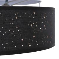 Lámparas de Techo vidaXL con Pantalla Estrellada Negra Ø 38 cm Tela E27 - details 4