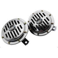 Bocina Eléctrica AD 12V De Color Cromo De Aluminio Para Coches Camiones Y Motocicletas Accesorios Con Sonido Super Fuerte - details 7