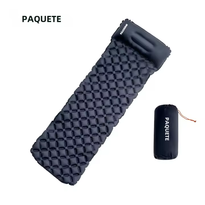 PACOONE Almohadilla De Acampar Al Aire Libre Con Cojín Inflable Plegable Ultra-ligera Chapa Impermeable Para Viajes Y Senderismo - 1