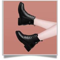 Botas De Chelsea Negras Cortas Para Mujer Zapatos De Caminar No Resbaladizos En Invierno Botas De Moda Cómodas Con Solado Grueso Y Cierre De Cremallera - details 4