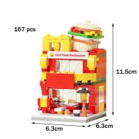 Kit De Bloques De Construcción DIY Para Niñas Modelo De Casa Y Callejón Playa Clásica De Película Juguetes Educativos Para Niños Edad 6-12 - details 2