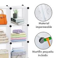 Estantería Modular Cubos T-Lovendo - Blanca, Robusta y Personalizable - details 2