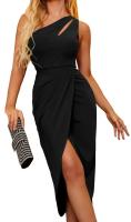 Vestido Sin Mangas Con Cintura Definida Y Espalda Descubierta De Diseño Tendencia Que Muestra El Encanto Personal Estilo Oficina Lady De Media Pierna Para Mujer - details 6