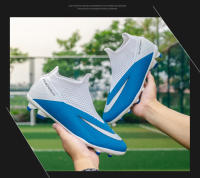 Zapatos De Fútbol Profesionales Para Hombres Ultraligeros Deporte De Entrenamiento Cleats De Fútbol Blanco Negro Talla True Fit Material Superior PU Suela De TPR - details 22