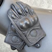 Guantes De Motocicleta De Cuero Genuino De Oveja Para Hombre Guantes De Carreras Y Motocross Transpirables Para Ciclismo Y Motociclistas - details 10