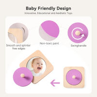 Juguete Educativo Montessori De Madera Para Bebés Espejo De Ejercicio Para La Coordinación Mano-Ojo Y Sensory Desarrollo Infantil Regalo Para Bebés - details 1