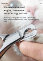 Tijeras De Uñas Para Mascotas De Acero Inoxidable Un Pie De Acero Pet Tijeras De Uñas Para Gatos Y Perros Pequeños Herramienta De Cuidado De Mascotas - details 7
