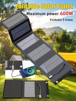 Panel Solar Plegable Portátil Cargador USB 5V DC Energía Continua Suministro De Energía Móvil Alta Potencia De Silicona Monocrómica - details 0