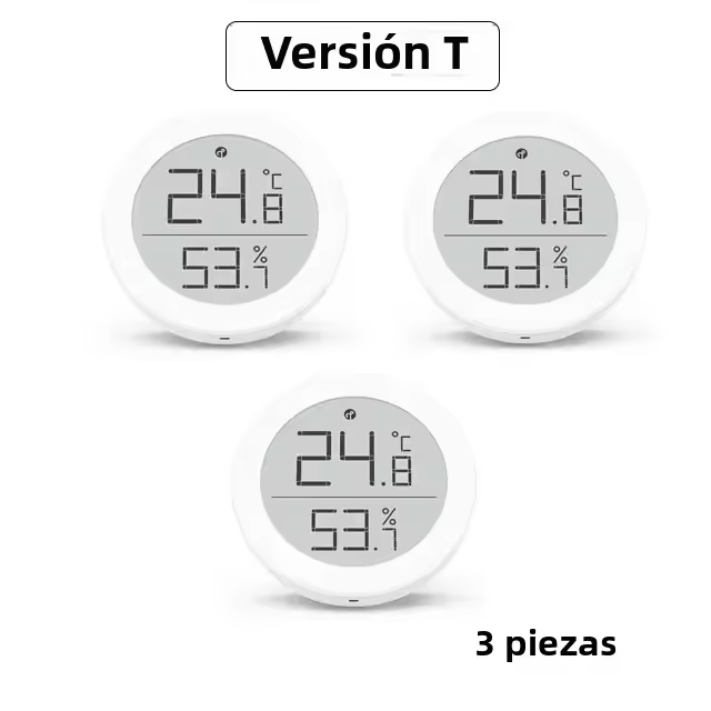 Sensor De Temperatura Y Humedad Qingping T Versión Bluetooth Compatible Precisión Alta Termómetro Inteligente Para Interior Compatible Con Apple HomeKit - 1