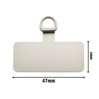 Lanyard De Teléfono Metálico Universal Goma De Parche Sujeción Para Tarjetas Y Celular Correa De Colgaje Tamaño Approx 47*20mm Unisex - details 1