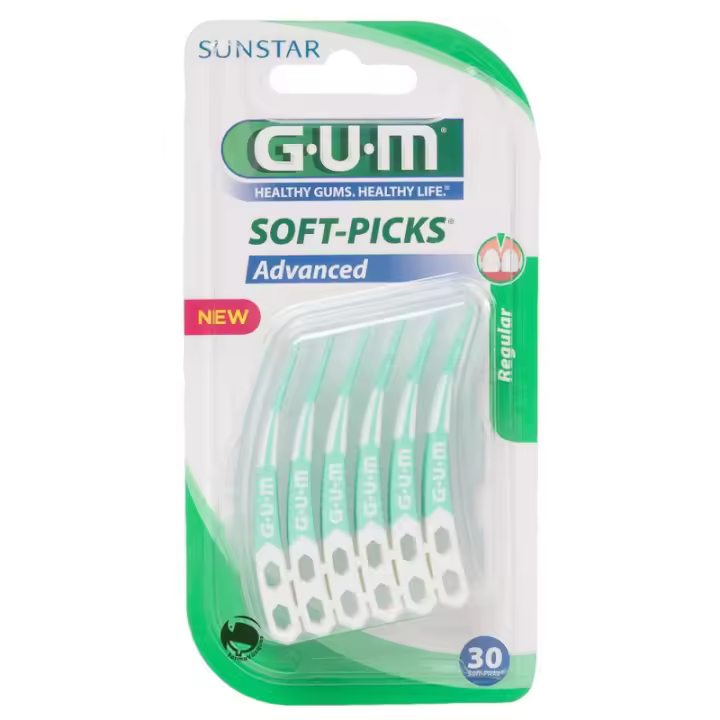 GUM SOFT-PICKS PRO ULTRA SOFT MEDIUM 30 UNIDADES. - 1